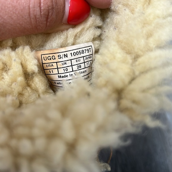 UGG Australia Girls' Leopard Bailey Bow Boots/ size 11 - Picture 9 of 12